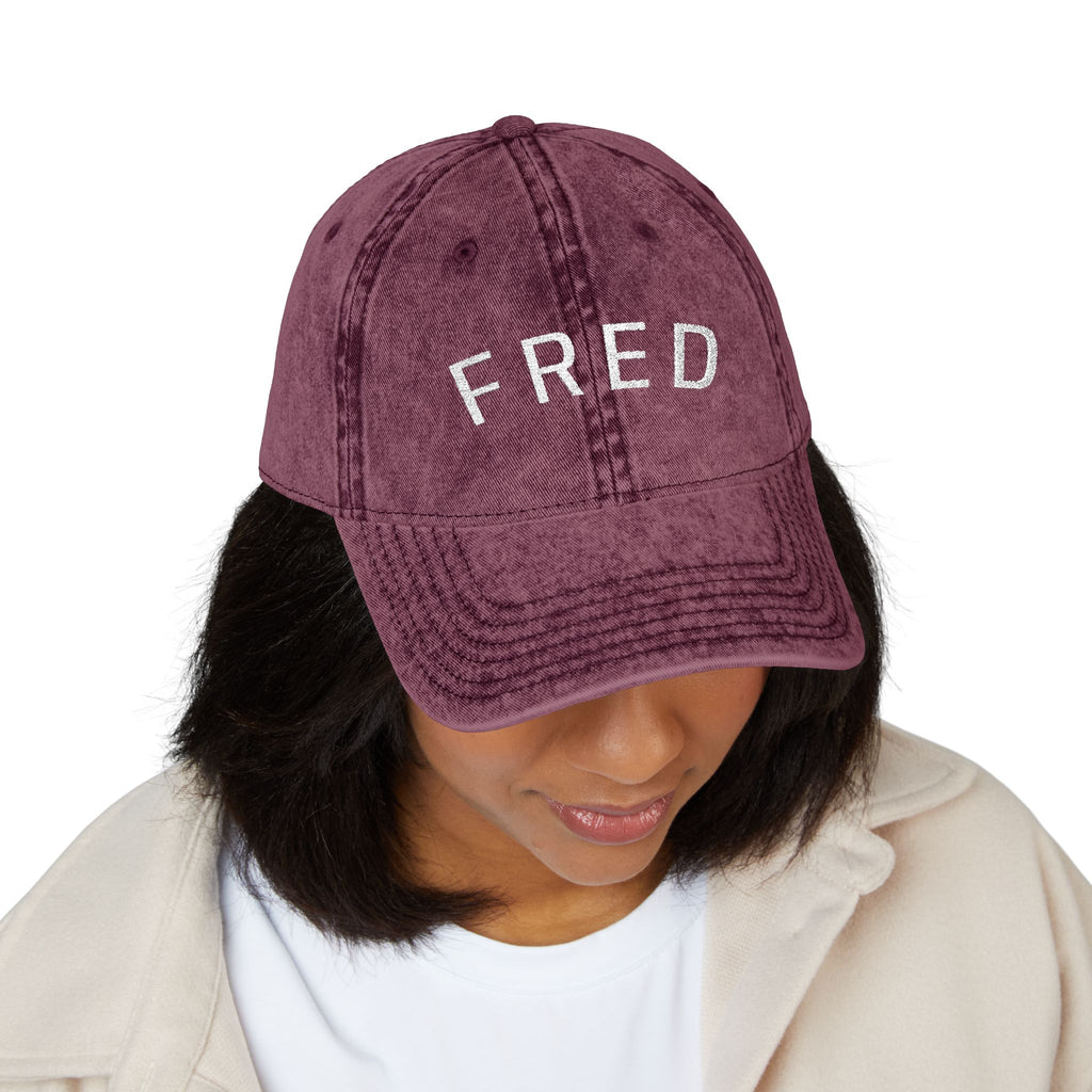 FRED - “For Real Everyday Dogs” Embroidered Vintage Cap