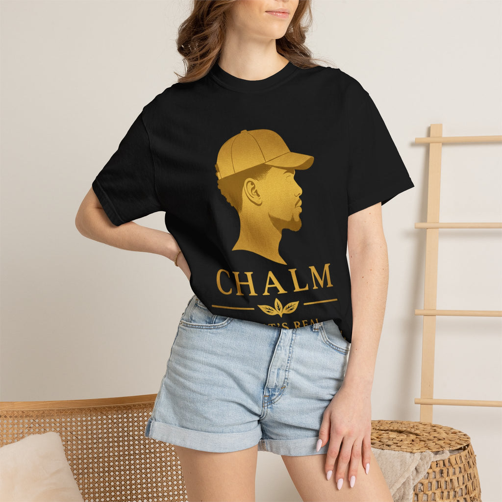 CHALM Heritage Collection Tee Black/Golf (M) – What's Real Never Washes Away