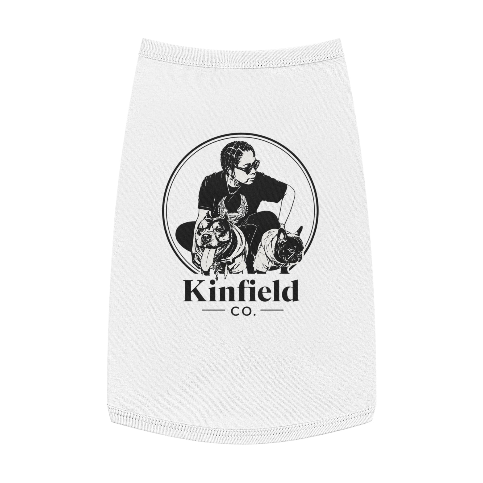 Kinfield Co Pet Tank Top — "Kinfield Co" Botanical Dog Shirt