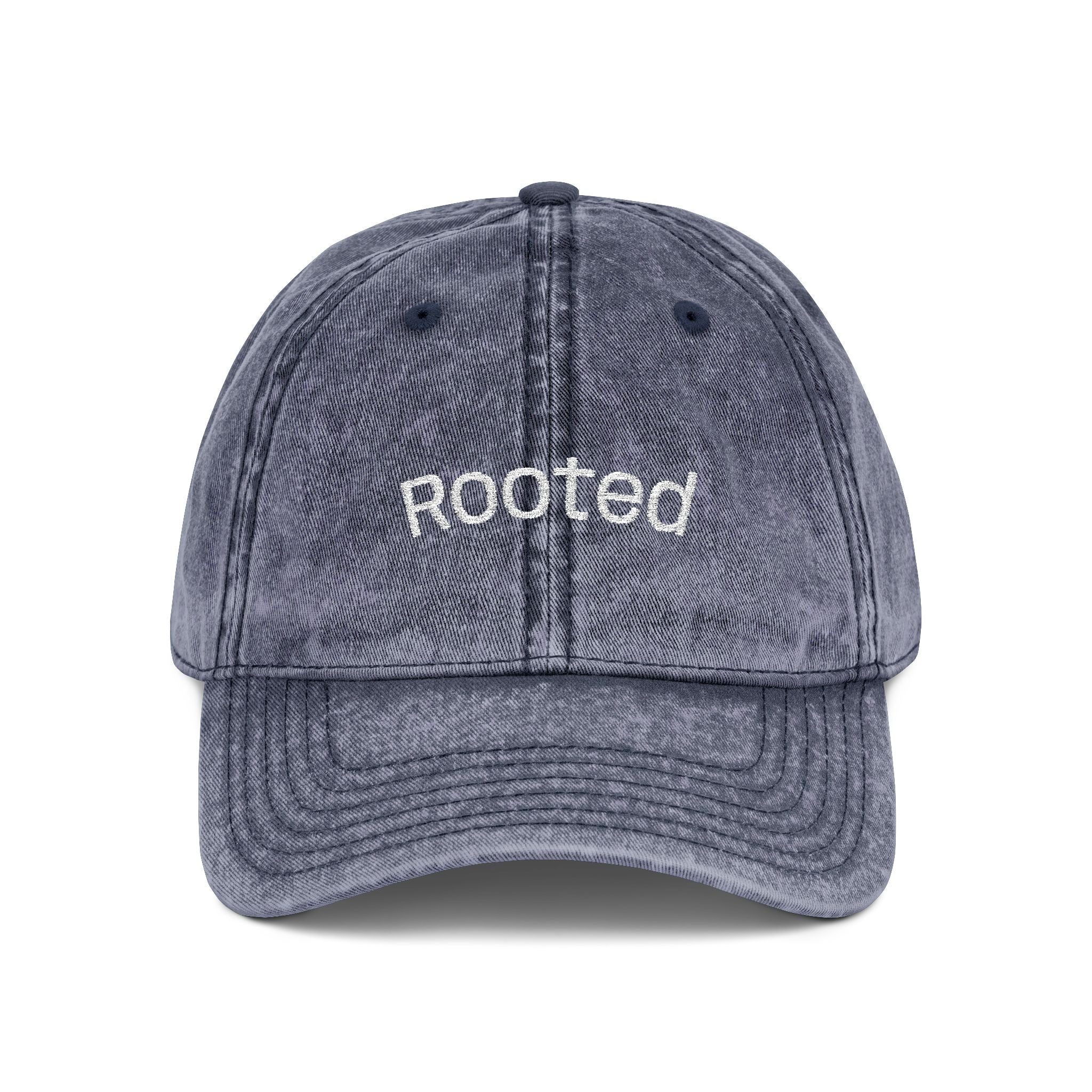 "Rooted" Embroidered Vintage Cap