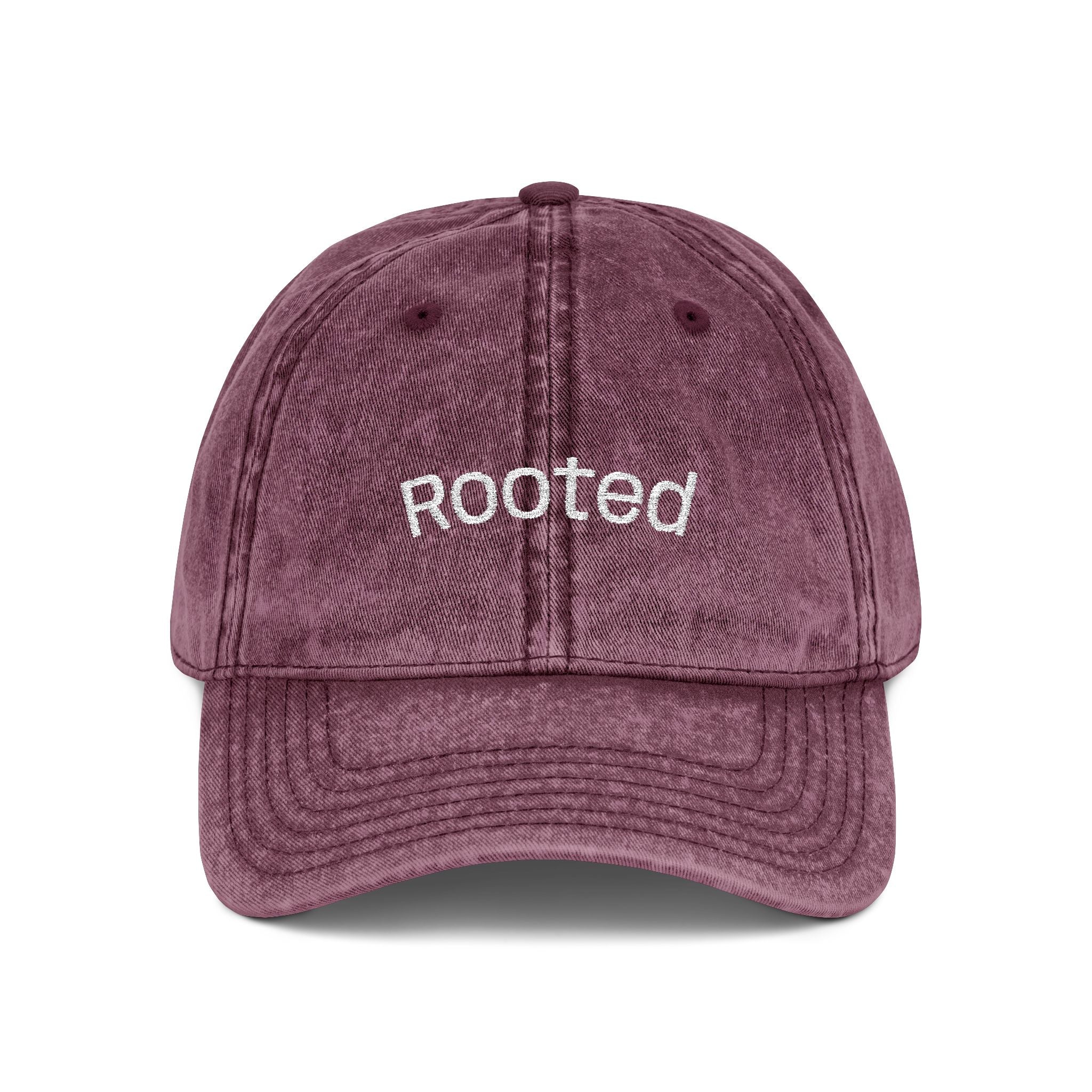 "Rooted" Embroidered Vintage Cap