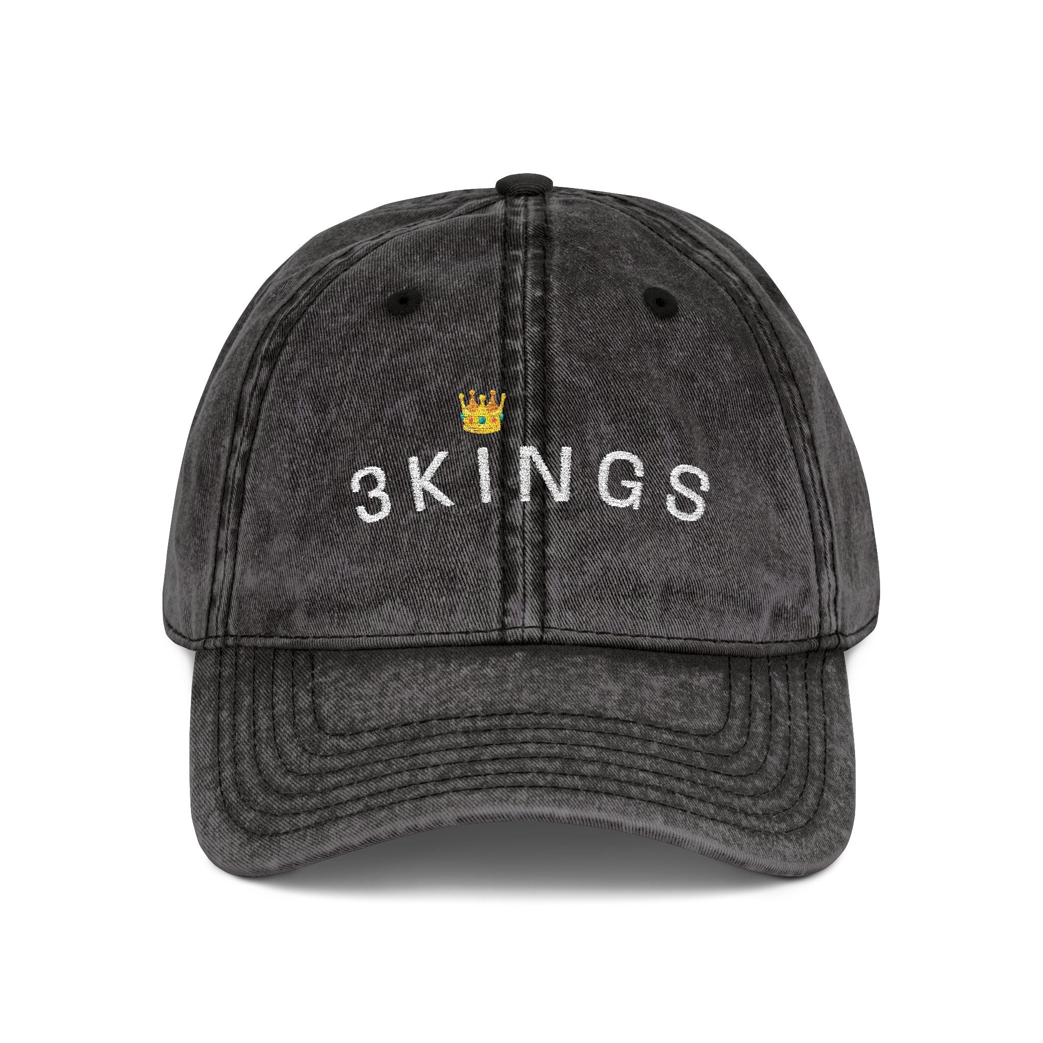 3 Kings Embroidered Vintage Cap