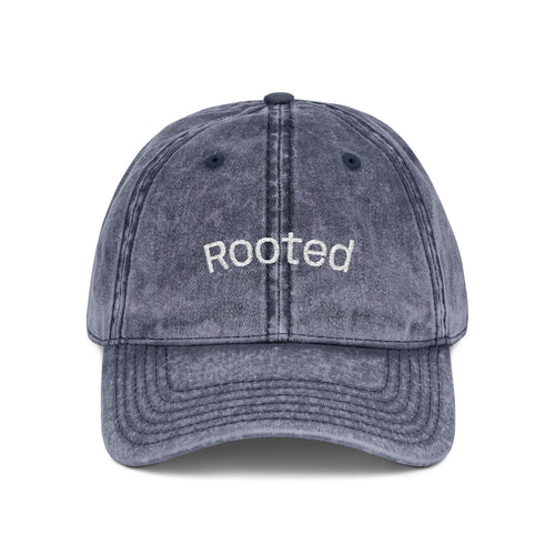 "Rooted" Embroidered Vintage Cap
