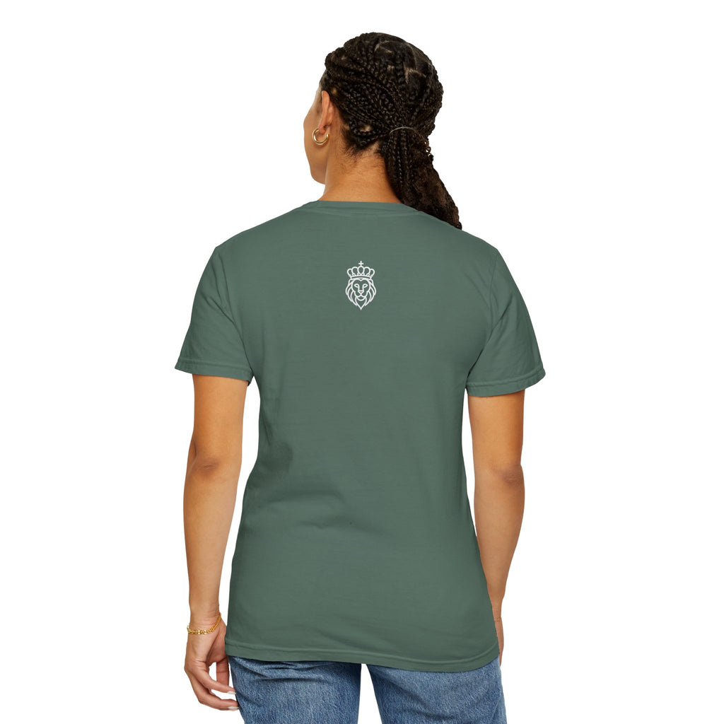 ‘FRED’ Graphic T-Shirt — Minimal Text Front & Crowned Lion Back