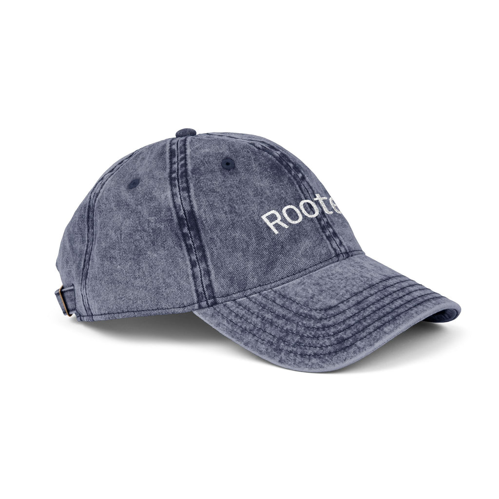 "Rooted" Embroidered Vintage Cap