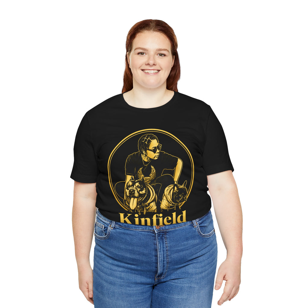 Kinfield Co. Black and Gold Logo Tee - Adult