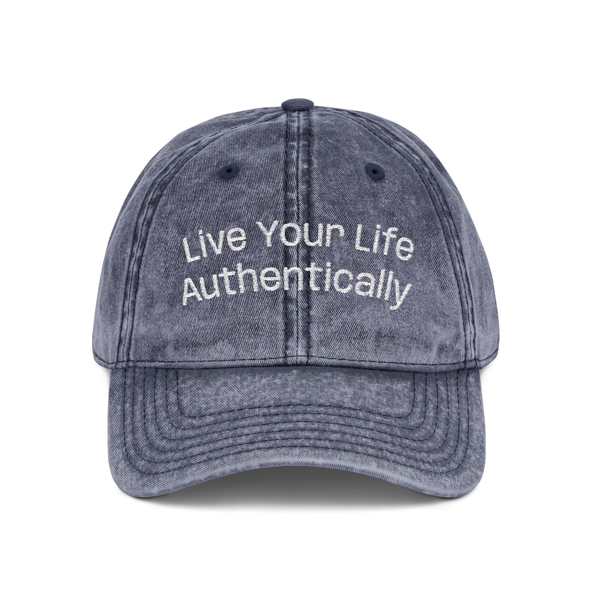 LYLA - “Live Your Life Authentically” Embroidered Vintage Cap