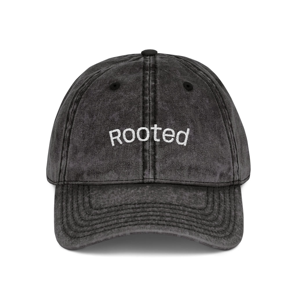 "Rooted" Embroidered Vintage Cap