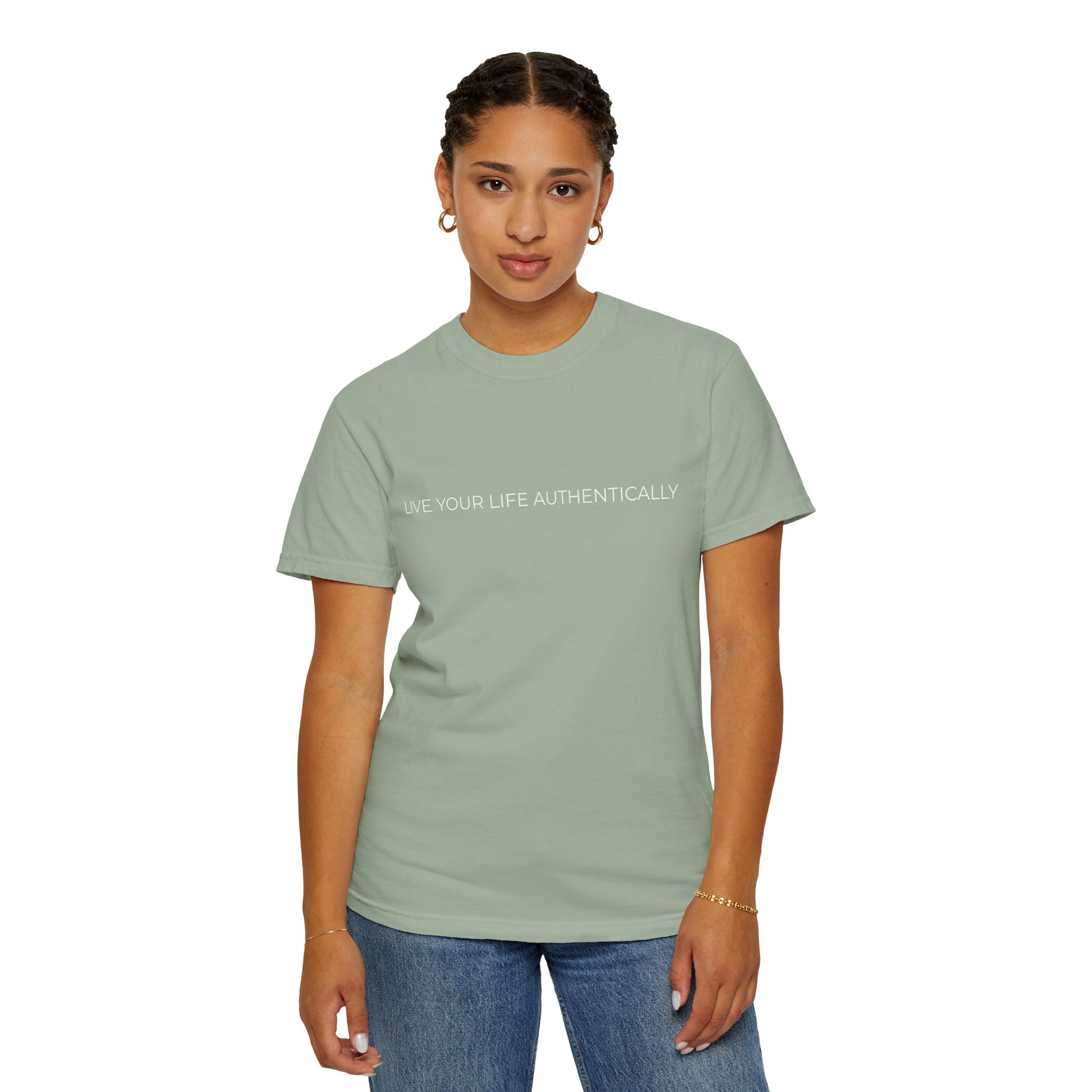 ‘LYLA’ Graphic T-Shirt — Minimal Text Front & Crowned Lion Back