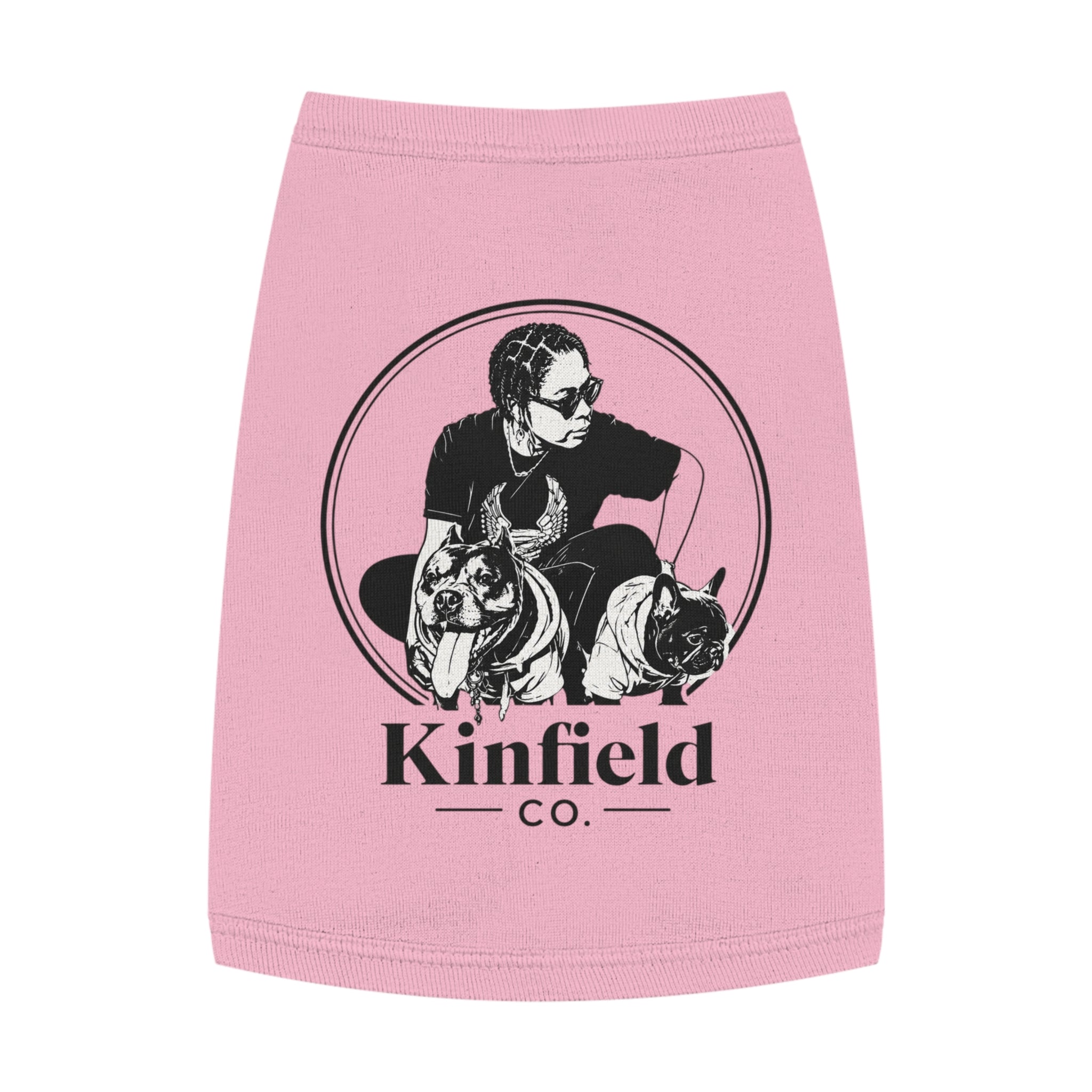 Kinfield Co Pet Tank Top — "Kinfield Co" Botanical Dog Shirt