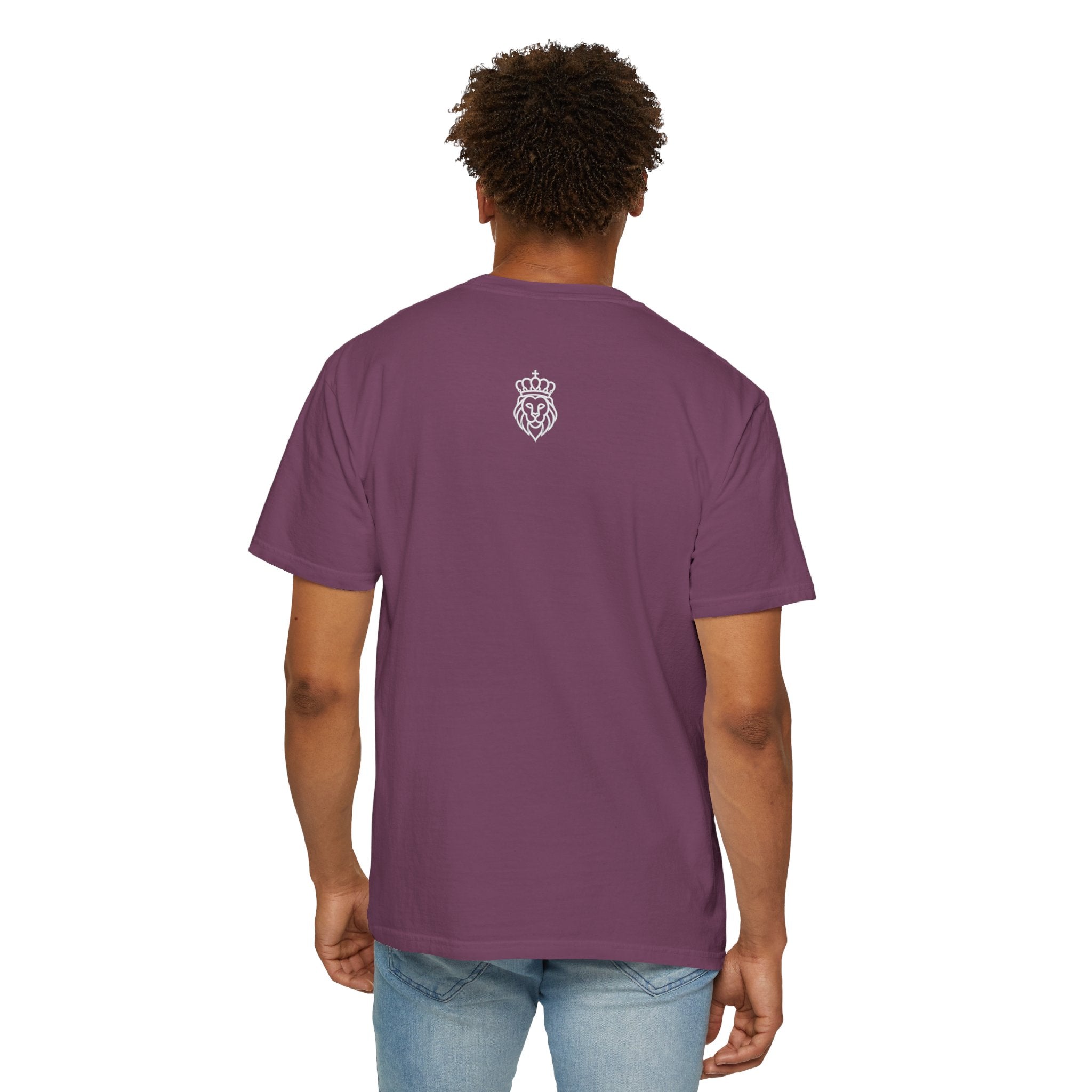 Humble Beast Graphic T-Shirt — Minimal Text Front & Crowned Lion Back