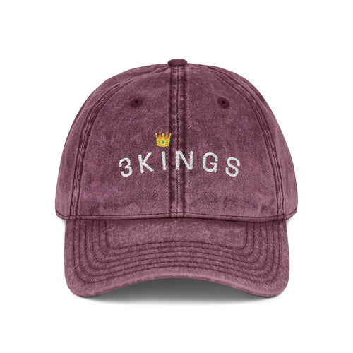 3 Kings Embroidered Vintage Cap