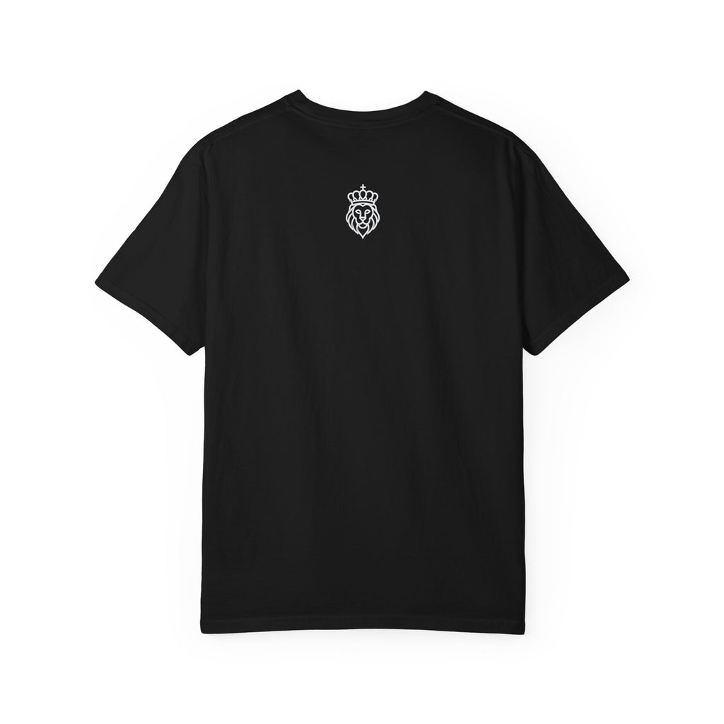 ‘FRED’ Graphic T-Shirt — Minimal Text Front & Crowned Lion Back