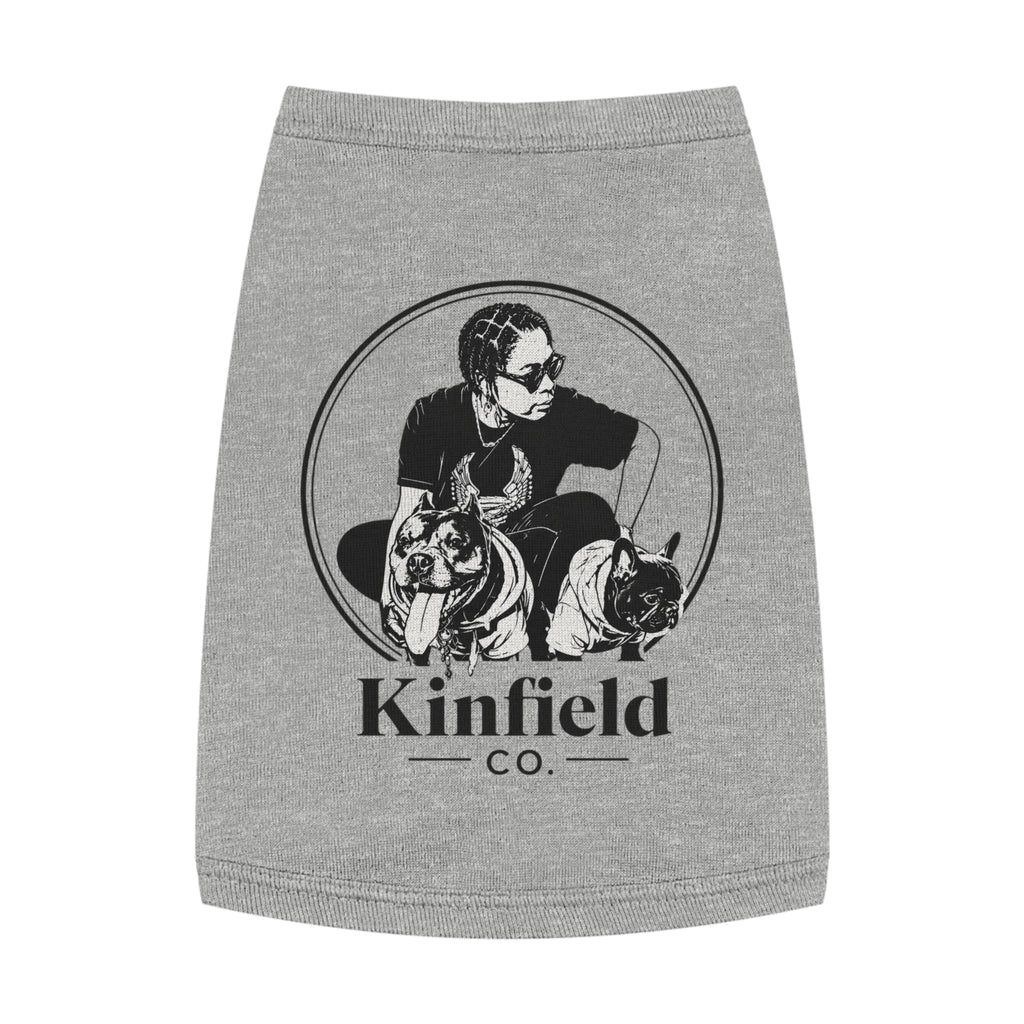 Kinfield Co Pet Tank Top — "Kinfield Co" Botanical Dog Shirt