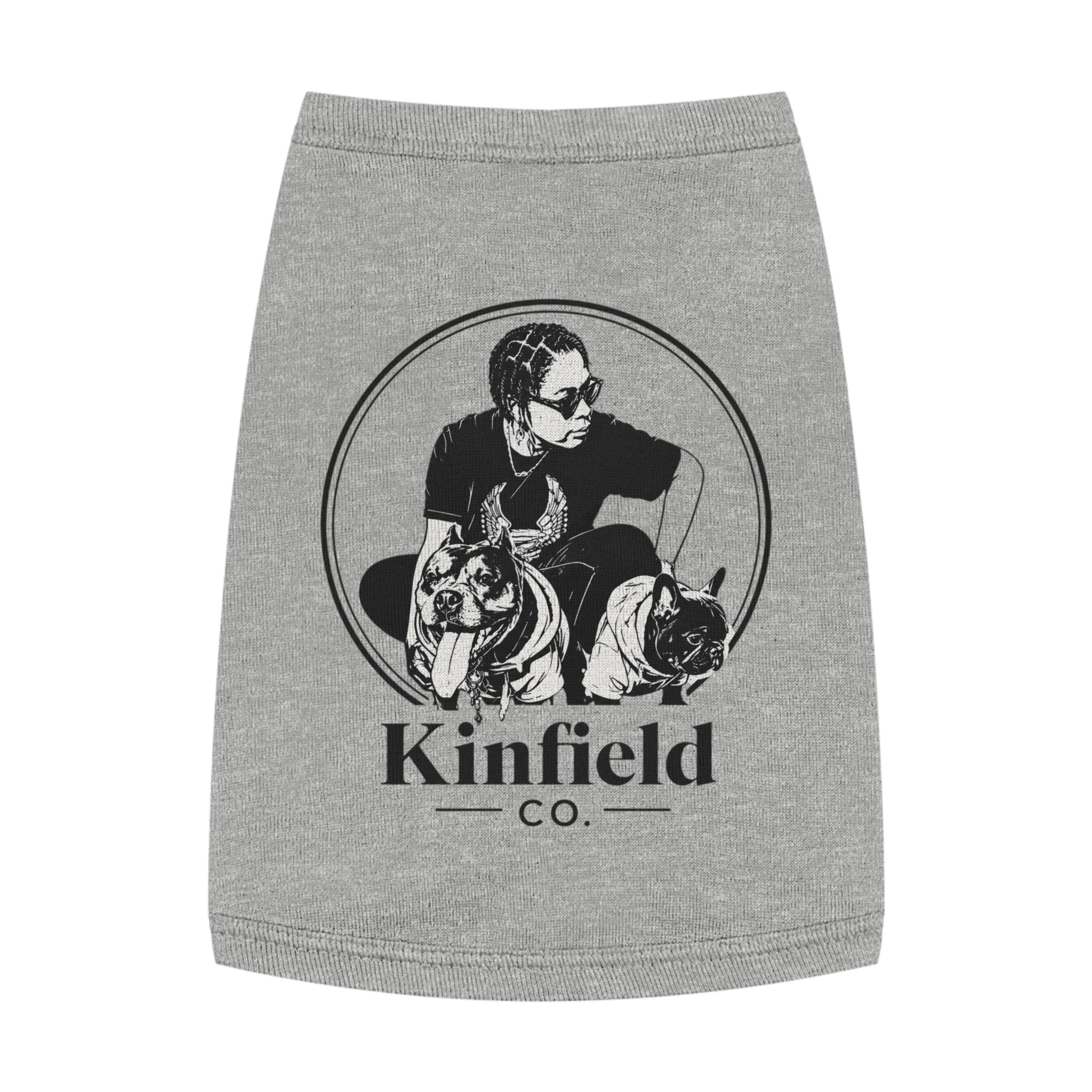 Kinfield Co Pet Tank Top — "Kinfield Co" Botanical Dog Shirt
