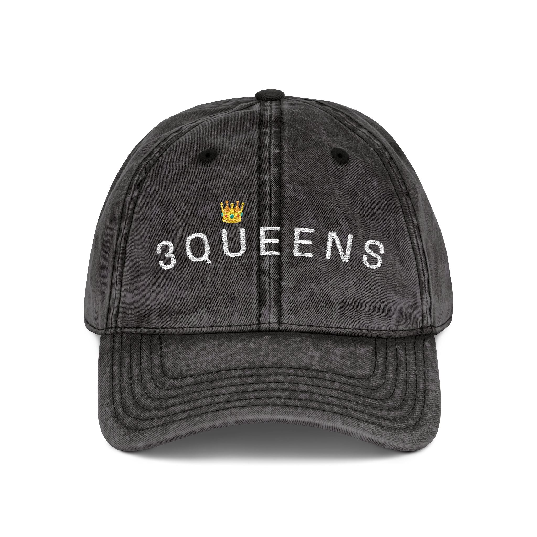 3Queens Embroidered Vintage Cap