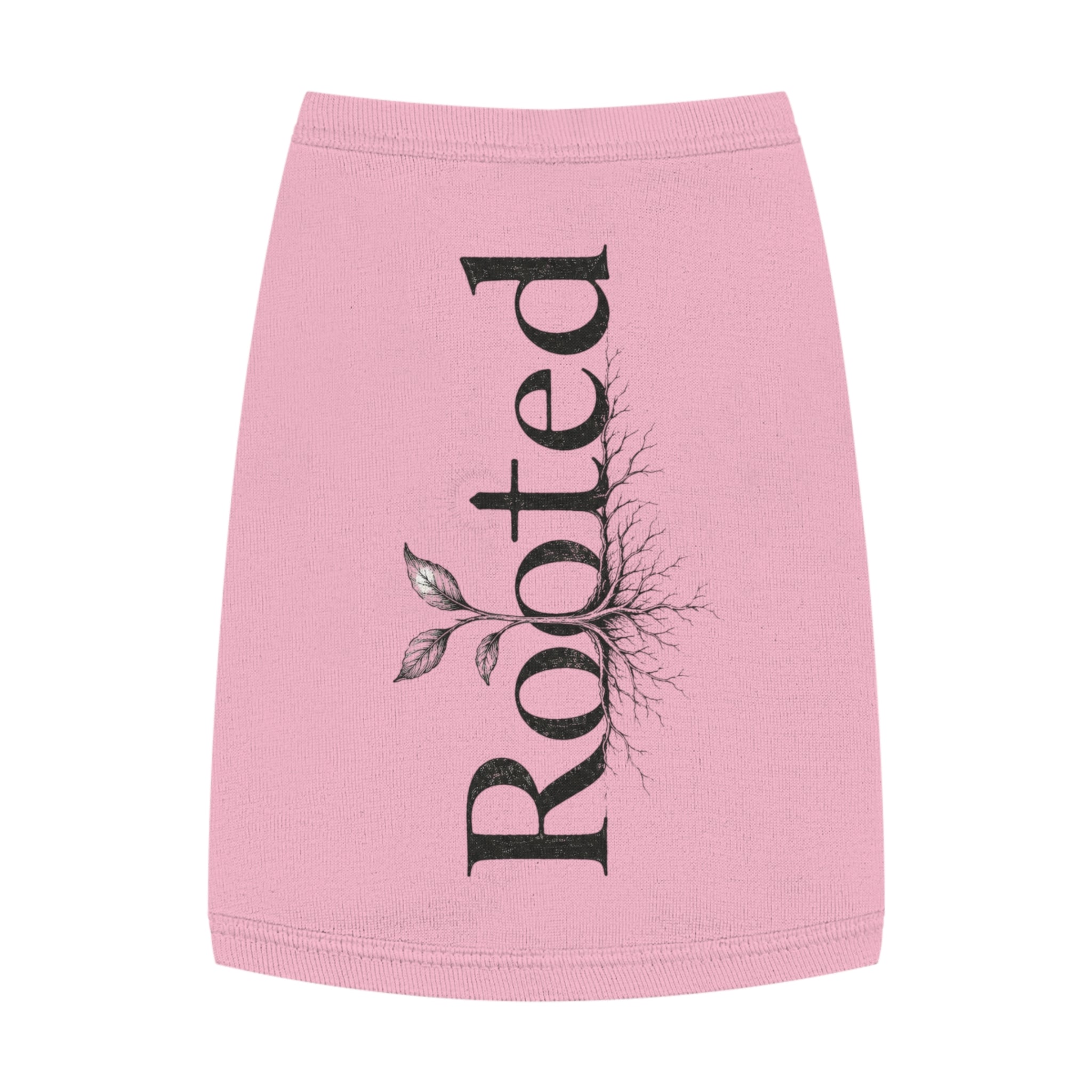 Rooted Pet Tank Top — "Rooted" Botanical Dog Shirt