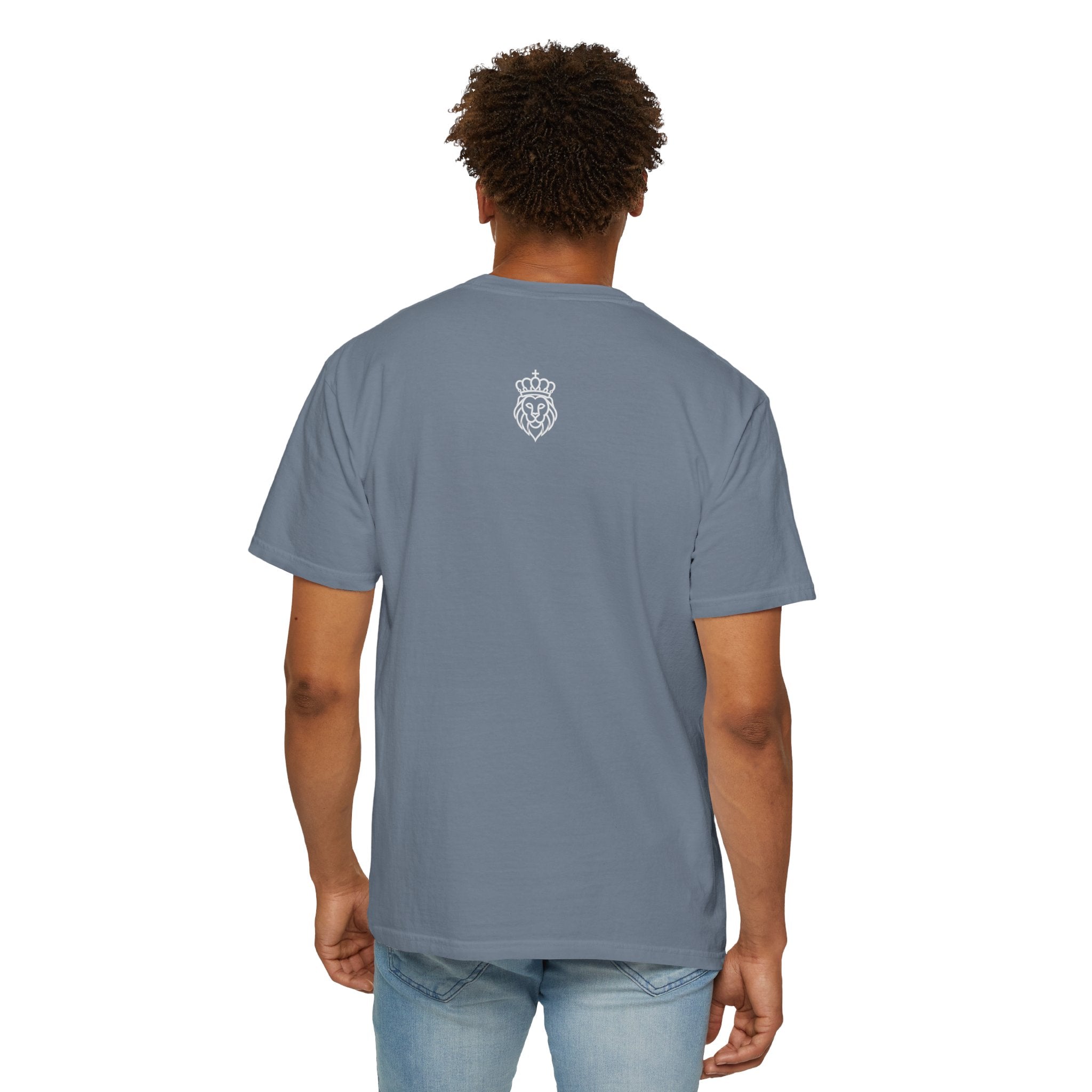 ‘FRED’ Graphic T-Shirt — Minimal Text Front & Crowned Lion Back
