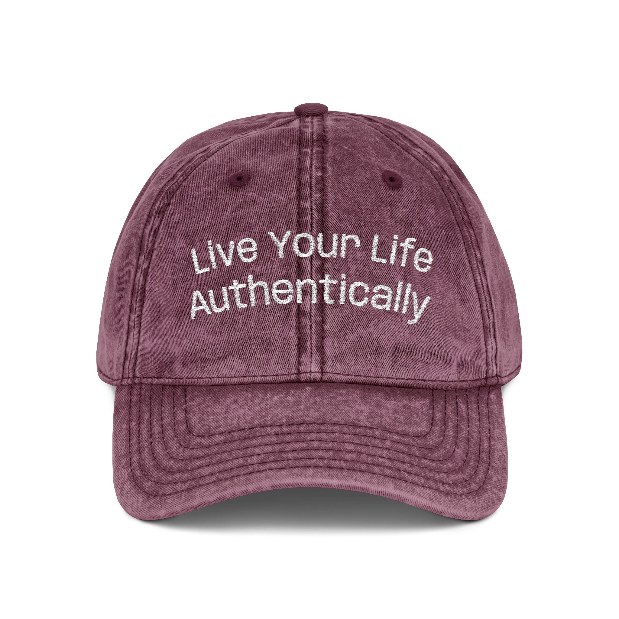 LYLA - “Live Your Life Authentically” Embroidered Vintage Cap