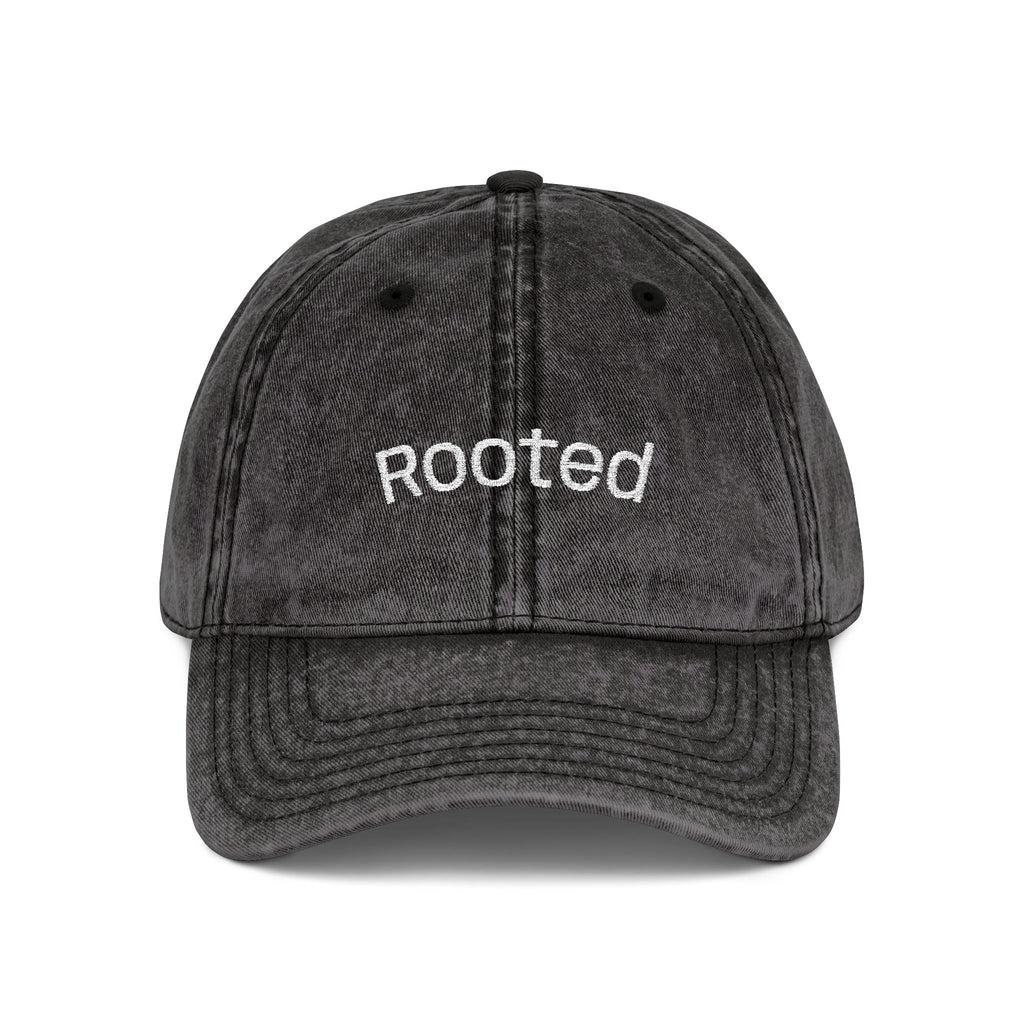 "Rooted" Embroidered Vintage Cap