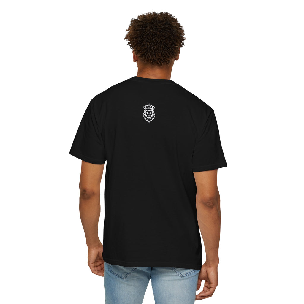 Humble Beast Graphic T-Shirt — Minimal Text Front & Crowned Lion Back
