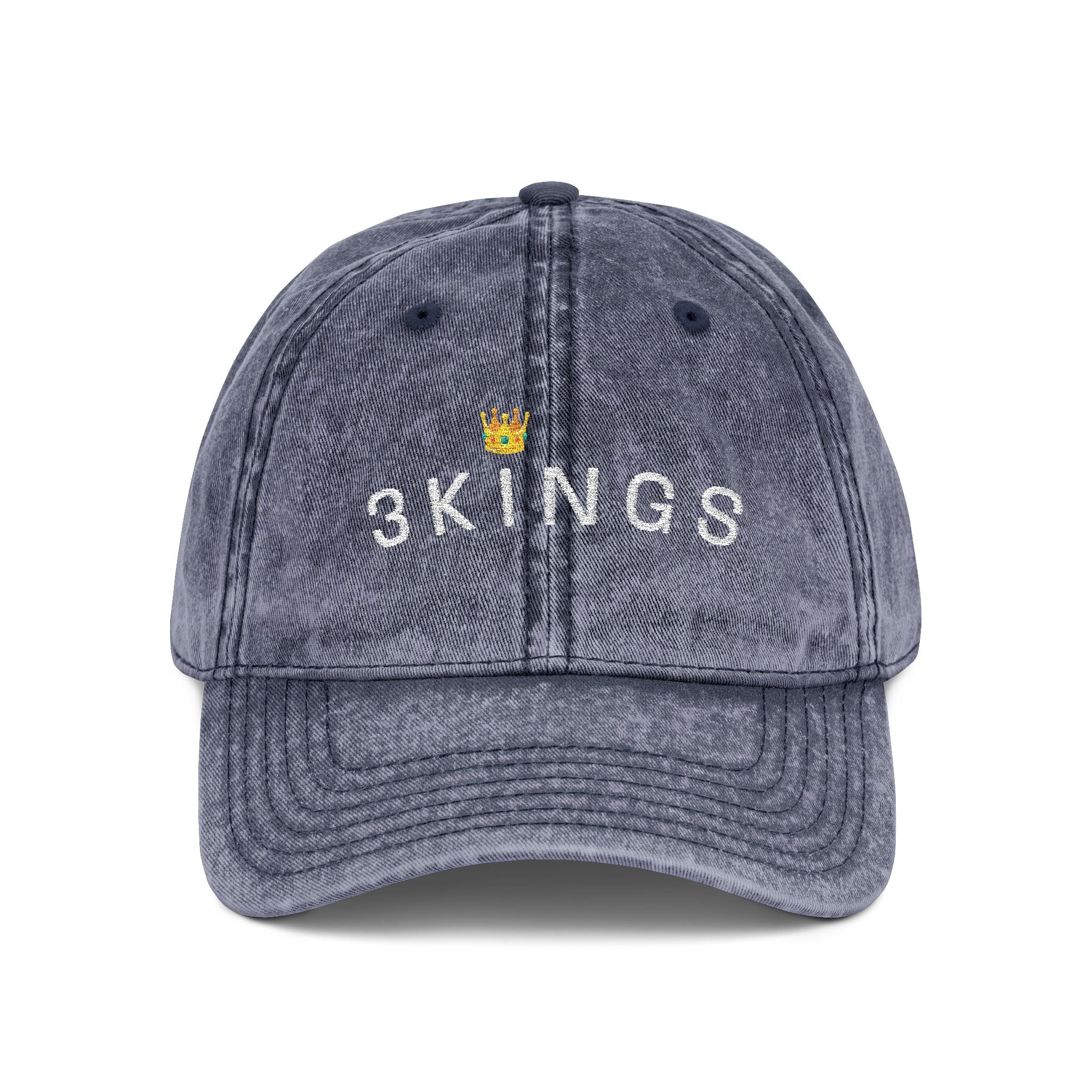 3 Kings Embroidered Vintage Cap