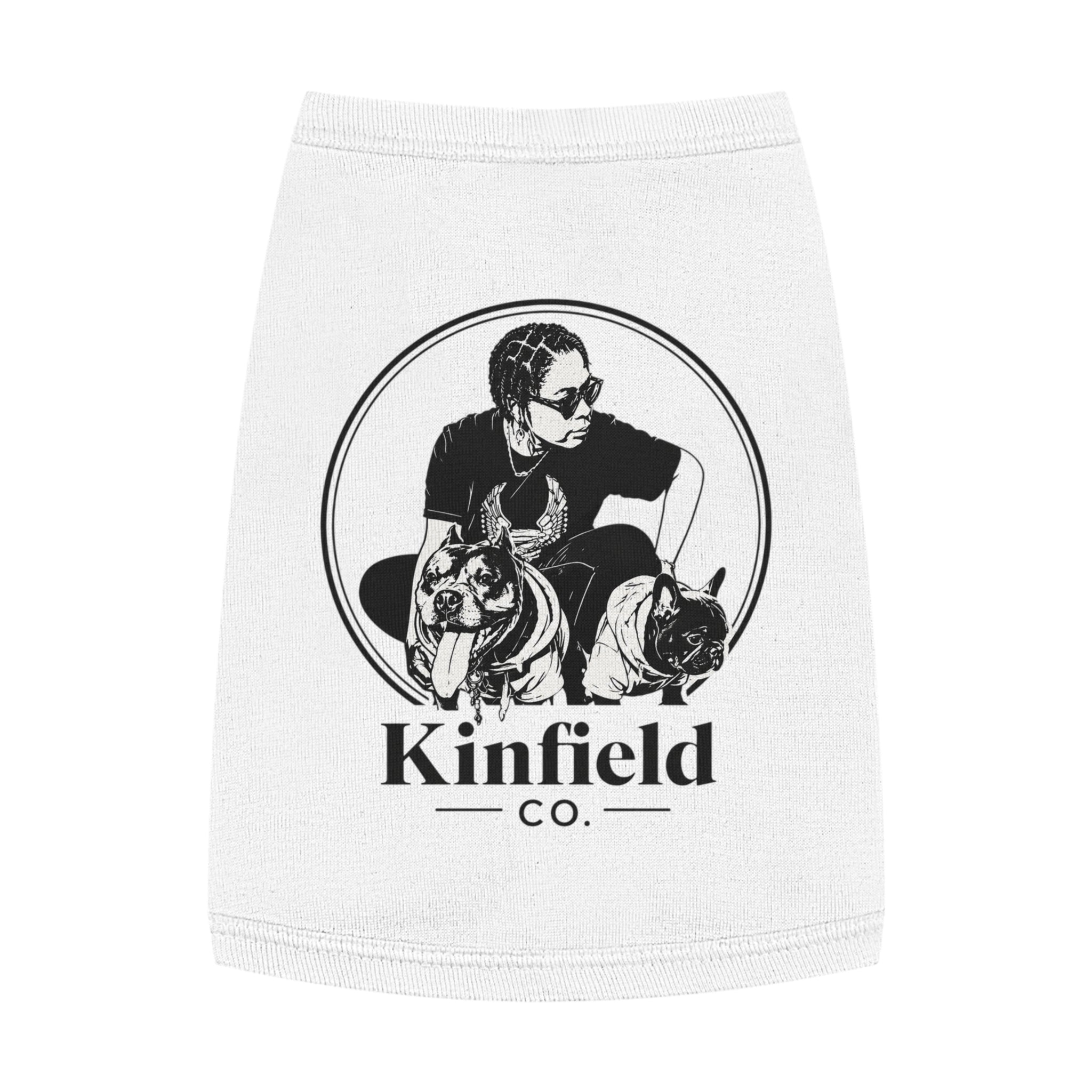 Kinfield Co Pet Tank Top — "Kinfield Co" Botanical Dog Shirt
