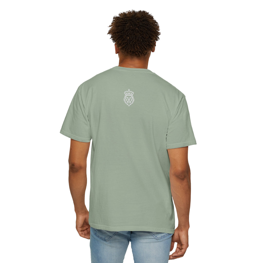 Humble Beast Graphic T-Shirt — Minimal Text Front & Crowned Lion Back