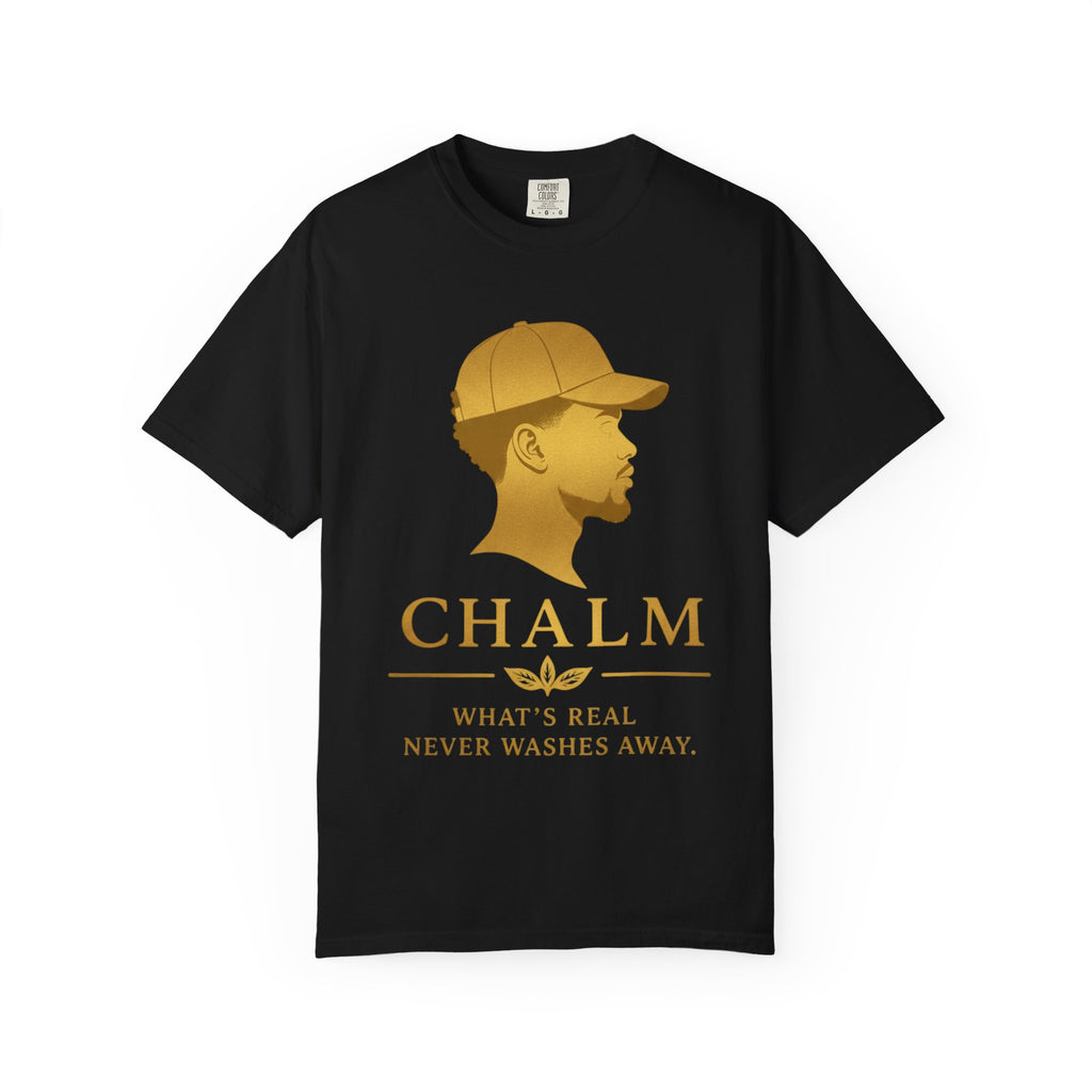 CHALM Heritage Collection Tee Black/Golf (M) – What's Real Never Washes Away
