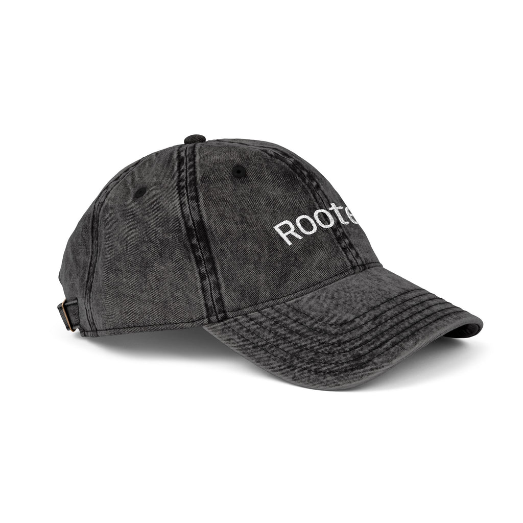 "Rooted" Embroidered Vintage Cap