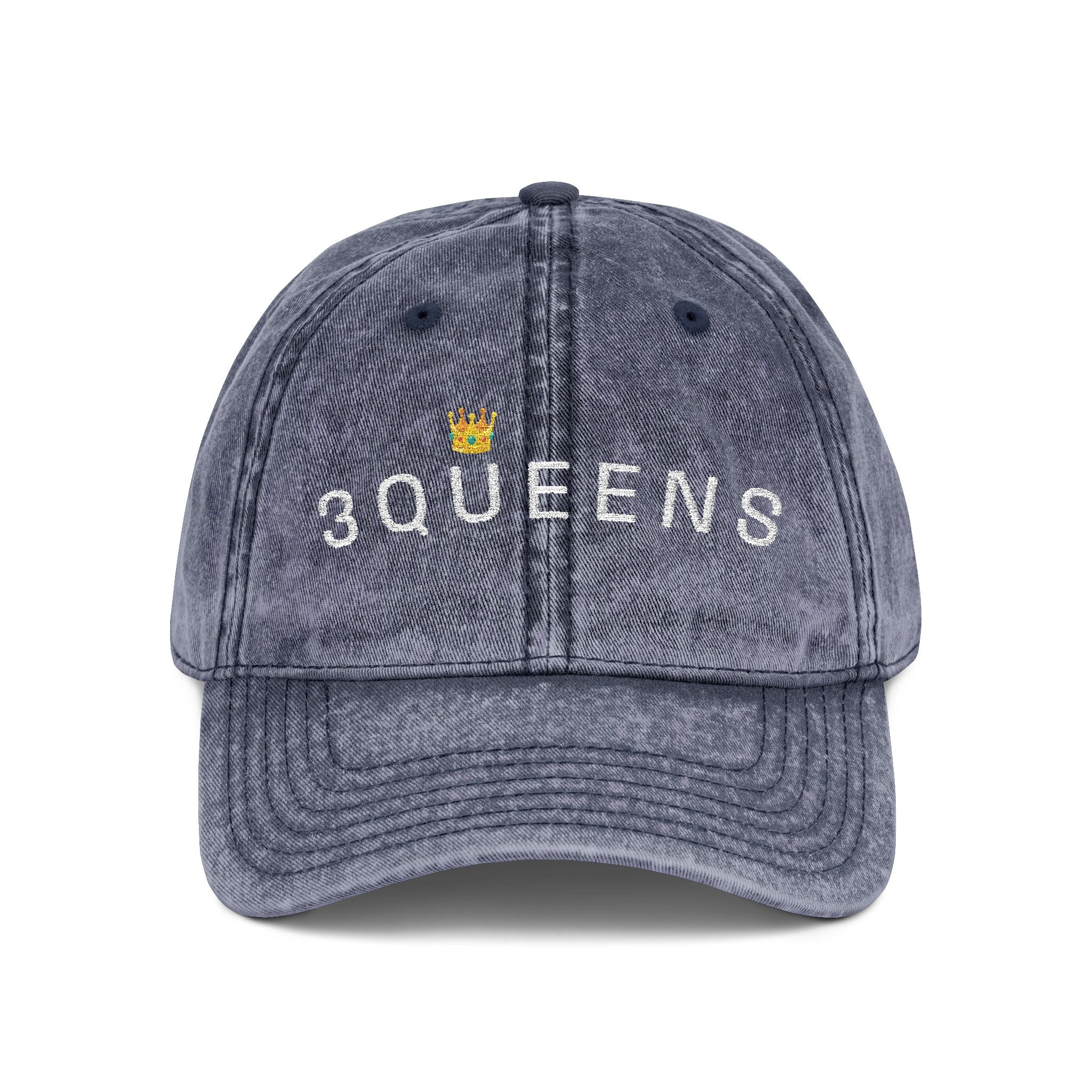 3Queens Embroidered Vintage Cap