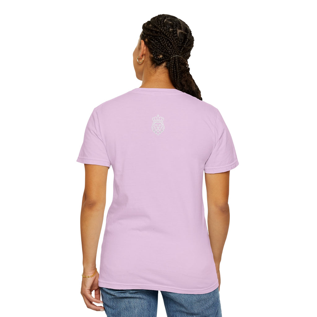 Humble Beast Graphic T-Shirt — Minimal Text Front & Crowned Lion Back